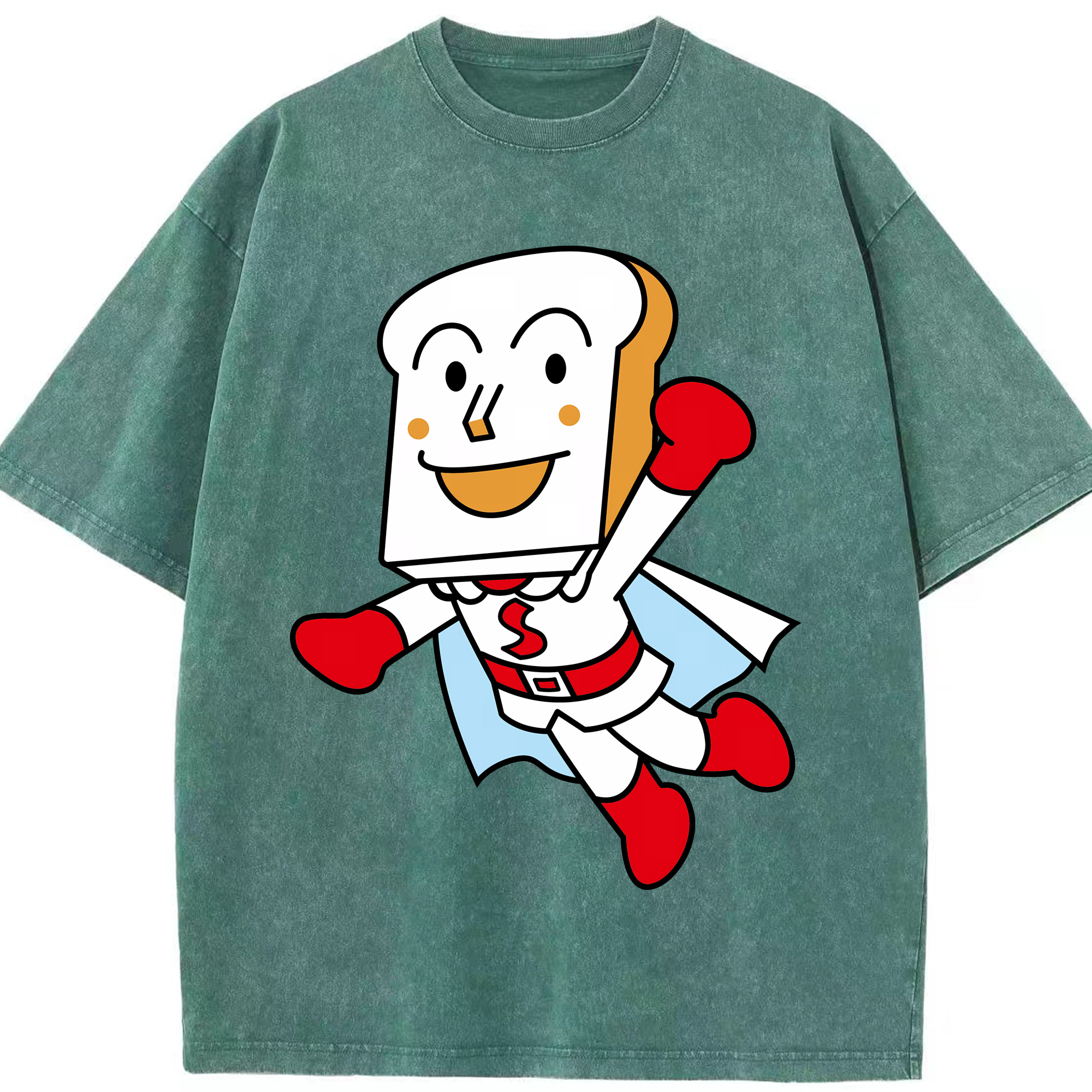 （画像用） アンパンマン Anpanman 綿100% ヴィンテージ風 半袖Tシャツ（フロントプリント）